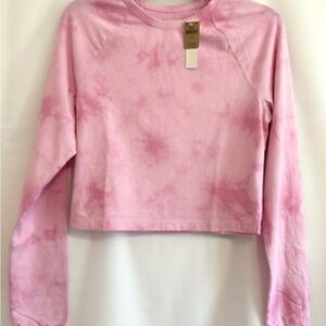 Victoria's Secret Light Pink Tie-Dye Long Sleeve Top